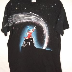 Mickey Mouse Wizard Fantasia Galaxy print size L